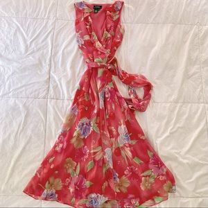 Ralph Lauren Pure 100% “Lauren” pastel pink wrap dress